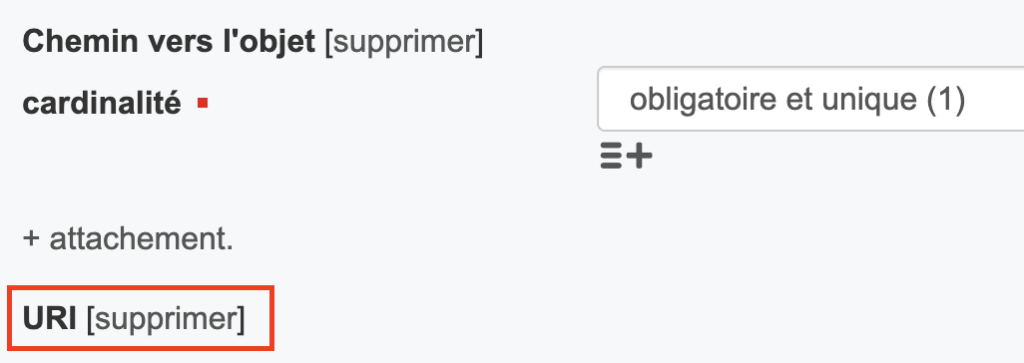 Objet de données, étape 3