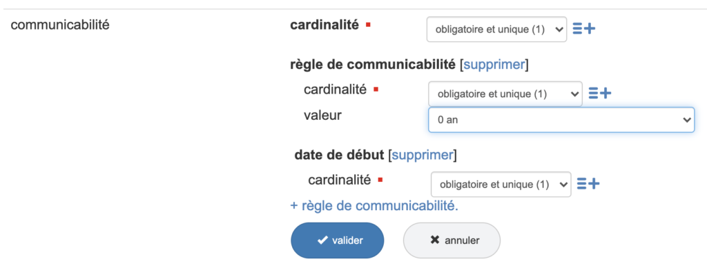 Règle de communicabilité